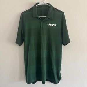 Nike New York Jets Striped Polo – Size M